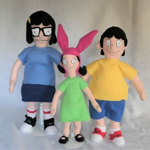 PDF Pattern Discount Bundle all three patterns 23 inch Tina ,20 inch Gene and 17 inch Louise plush