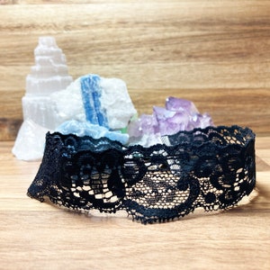 Black lace choker. Gothic choker. Gothic jewellery. Gothic wedding jewellery image 2