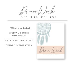 Dream Works: Cómo entender tus sueños DESCARGA INSTANTE Libro de trabajo del curso digital IMPRIMIBLE