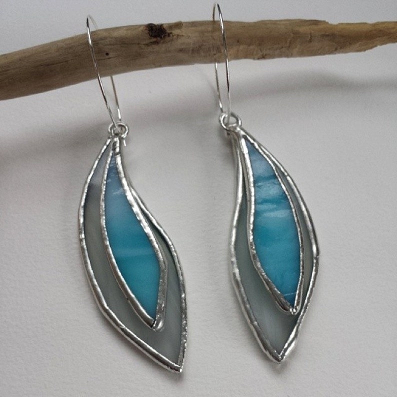 Handcrafted Stained Glass Layer Earrings Etsy
