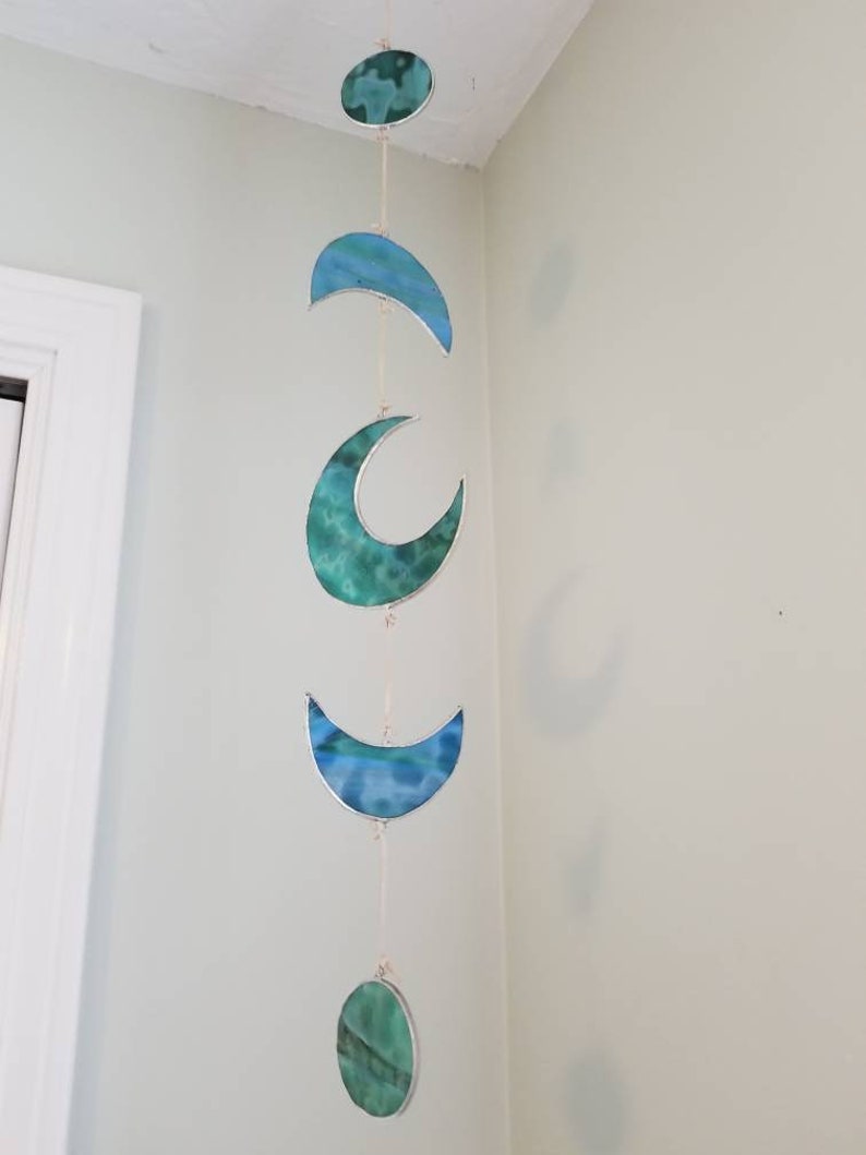 Moon Phase Stained Glass Wall Hanging Etsy