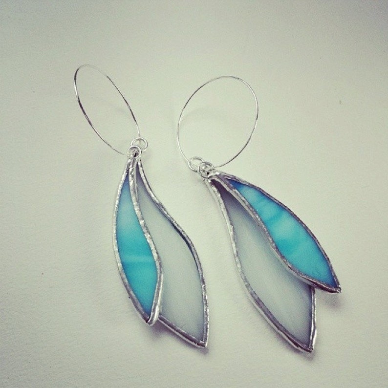 Handcrafted Stained Glass Layer Earrings Etsy