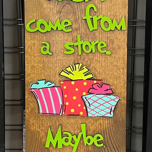 Christmas doesn’t come from a store