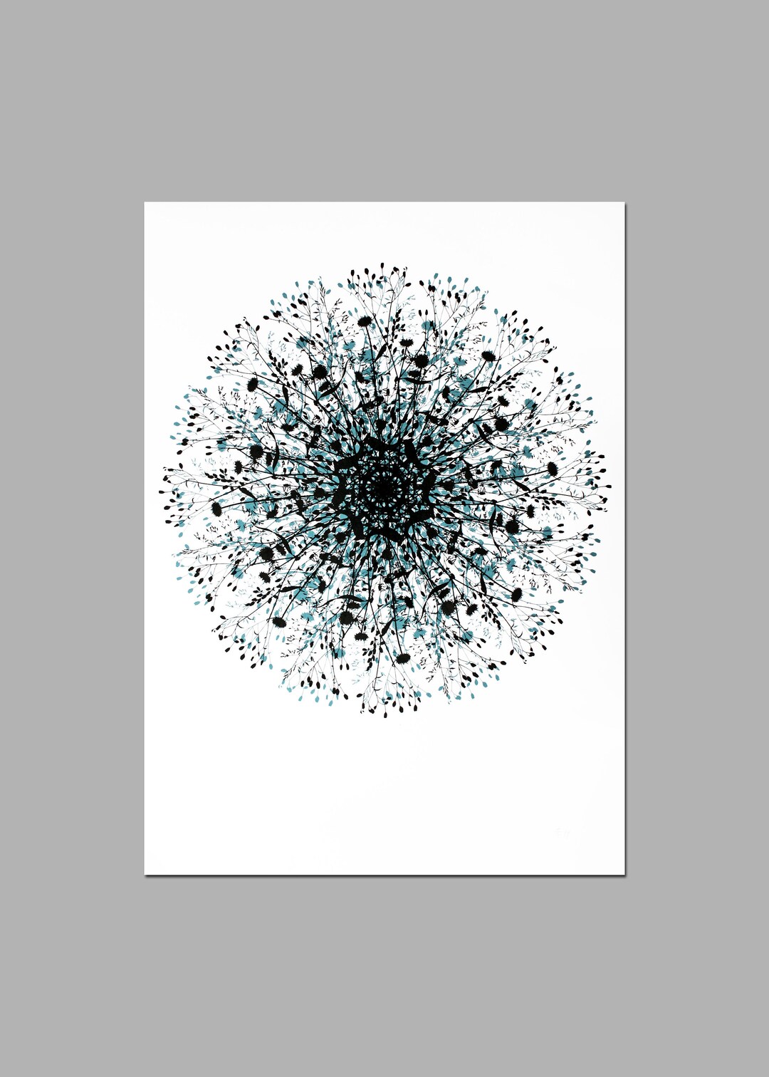 Floral Print Original - Limited Edition Screen Print - Hand Printed ...