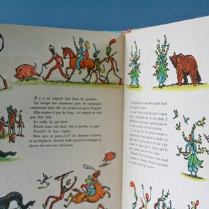 french vintage children's story book 1940 image 2