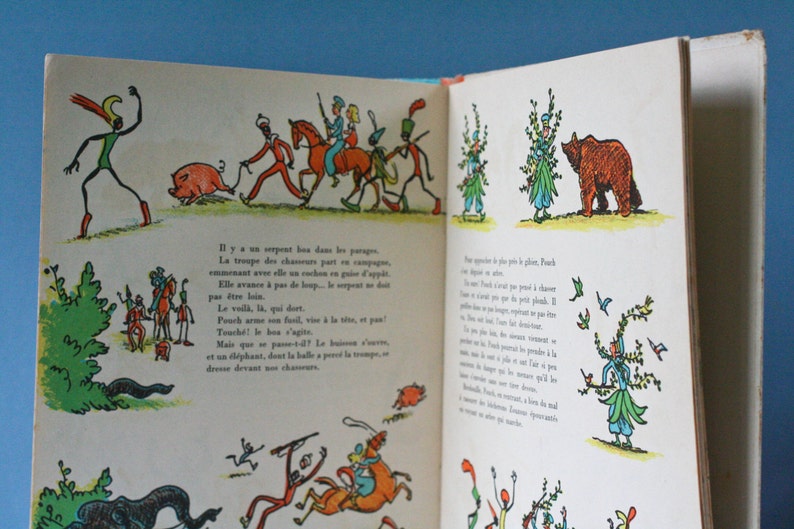 french vintage children's story book 1940 image 2