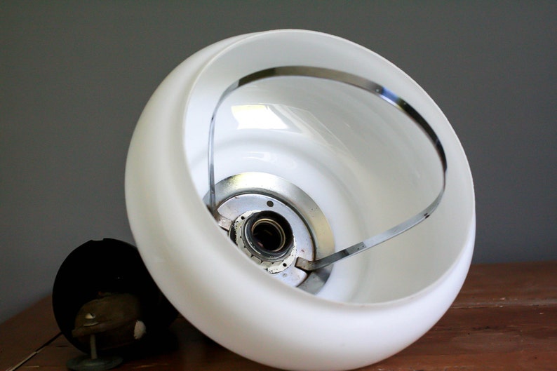 Antique french ceiling light in white opaline glass french pendant lamp height adustable system