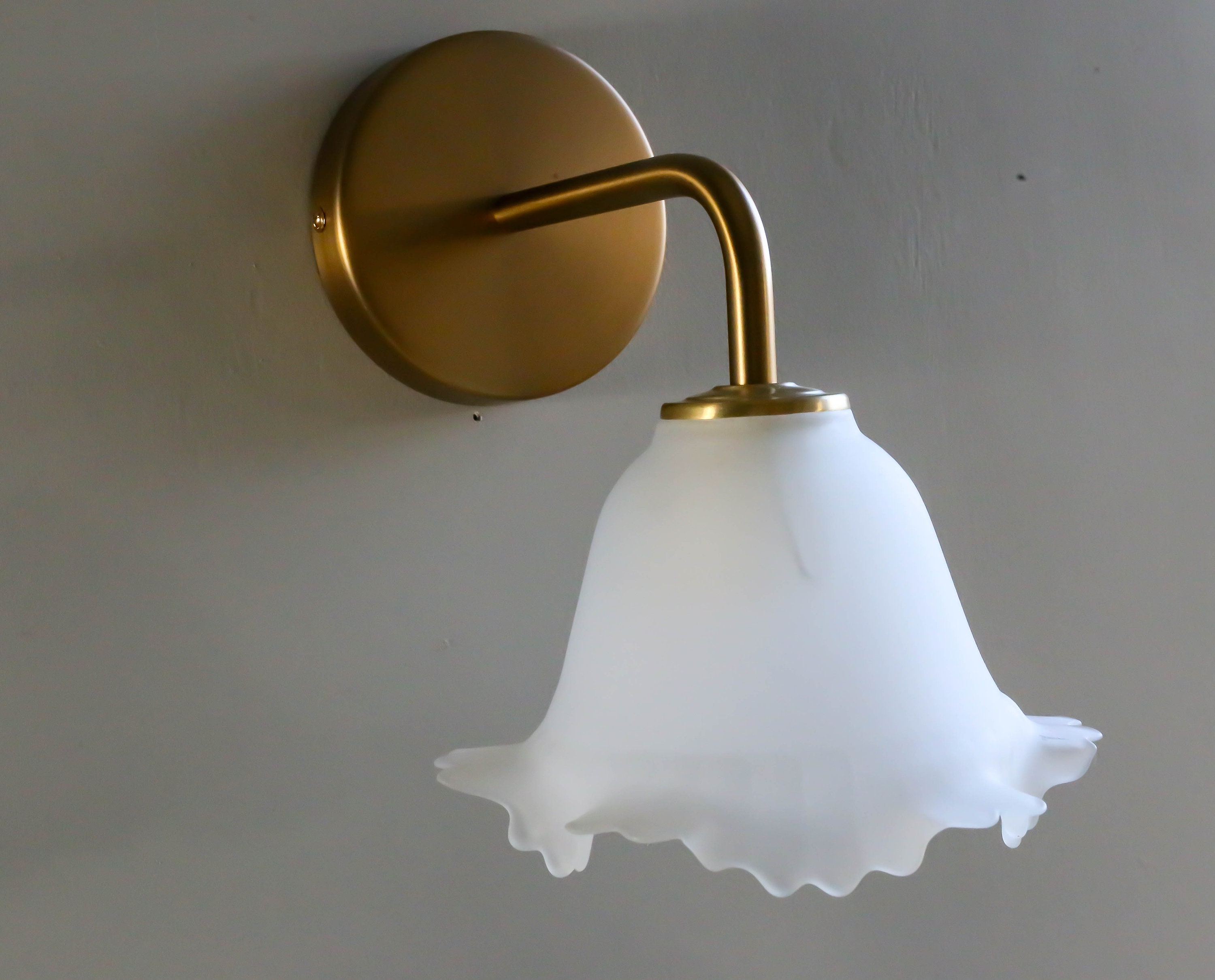 Wall Sconce Milk Glass Etsy Australia