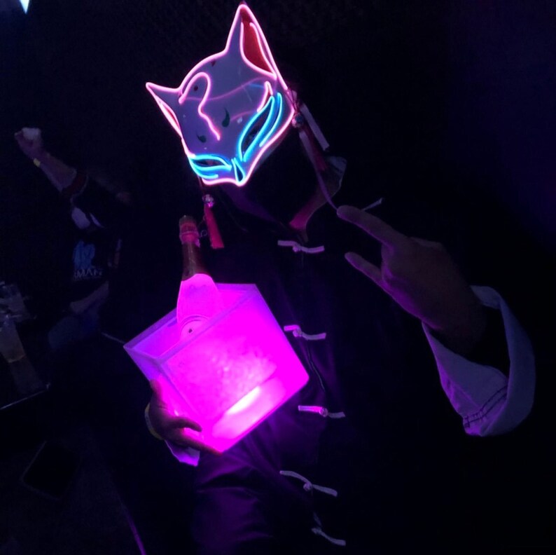 Japanese Fox Mask Kitsune Fox Mask Anime Mask Cosplay Etsy