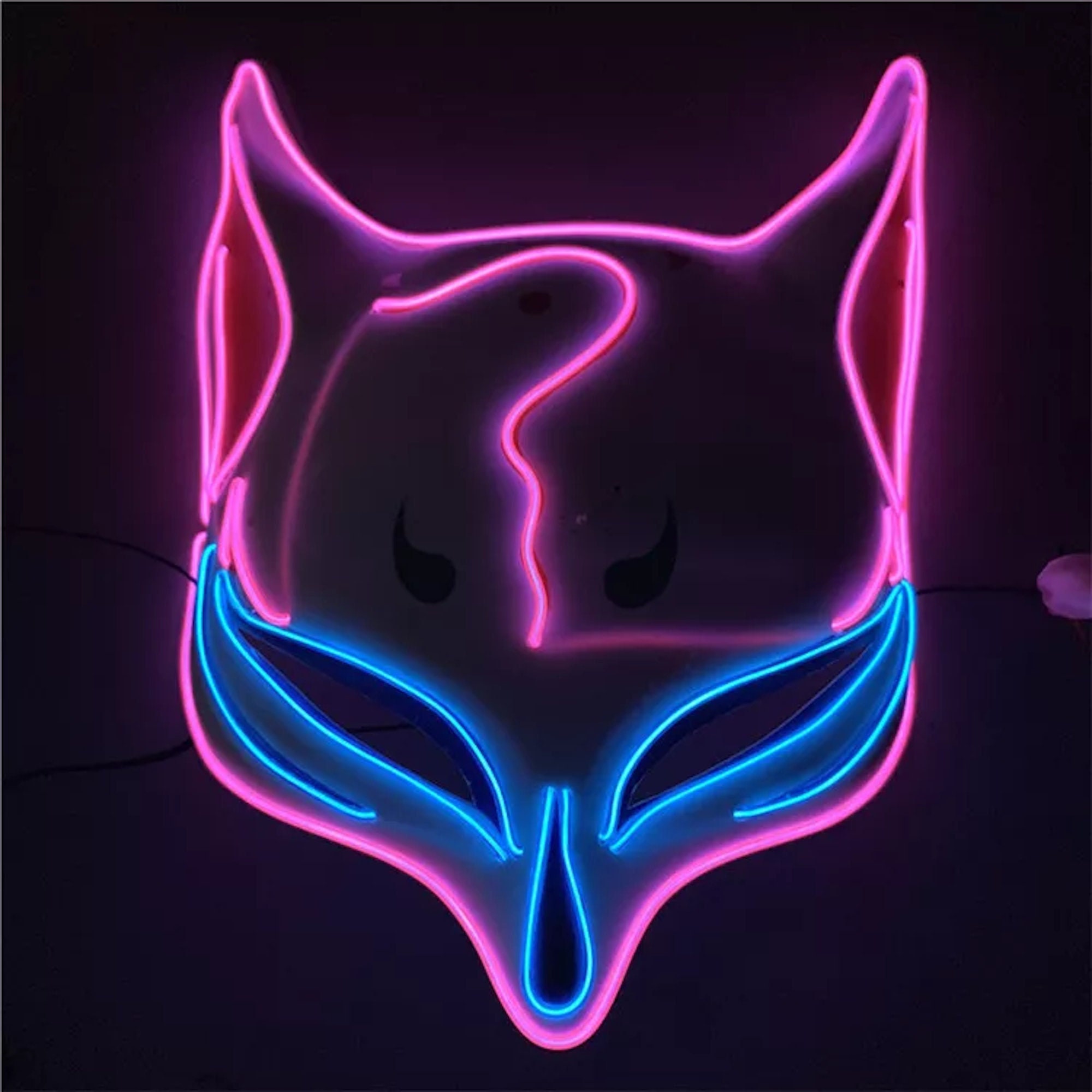 Japanese Fox Mask Kitsune Fox Mask Anime Mask Cosplay Etsy