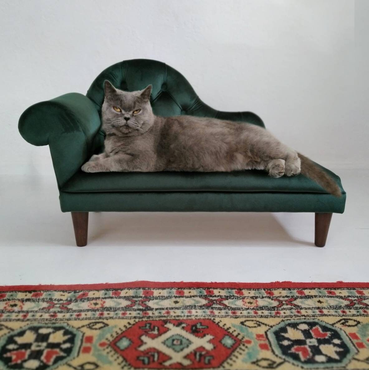 Victorian Dog sofa Lounge chaise Cat Cat bed Cat sofa Dog Etsy