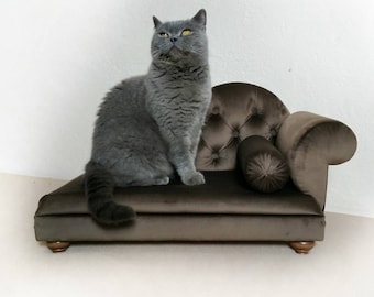 Divano per cani barocco, divano per cani, lounge chaise Cat, letto per gatti, divano per gatti, letto per cani, divano per cani, amanti dei gatti regalo, amanti dei cani