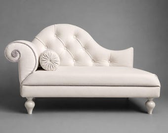 Baroque Pet Sofa, Velvet Cat & Small Dog Couch, Luxury Pet Furniture, Vintage Chaise Lounge, Handmade Cat Bed
