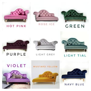 Dog chair, Velvet Dog Sofa, Custom Cat Couch, Baroque Pet Bed, Gift cat lovers image 9
