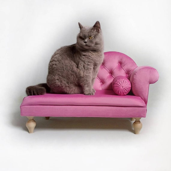 Hot Pink Dog Sofa Dogs Bed Lounge Chaise Cat Cat Bed Cat Etsy