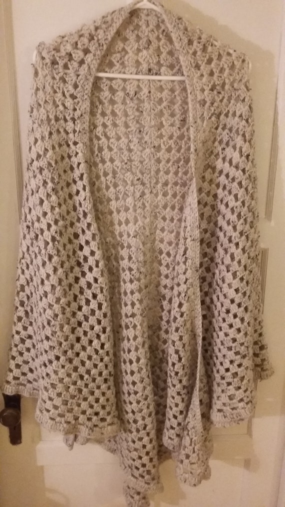 Hand Knit Oversize Shawl