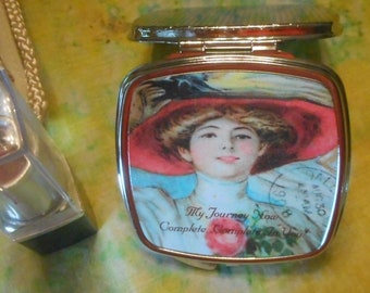 Sentimental Gift For Her - Gift For Wife, Girlfriend, Friend - Double Mirror Compact - My Jouney is Now Complete With You