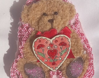 Teddy Bear Jewekry Brooch  Teddy Bear Decor Tiered Shelf Decor