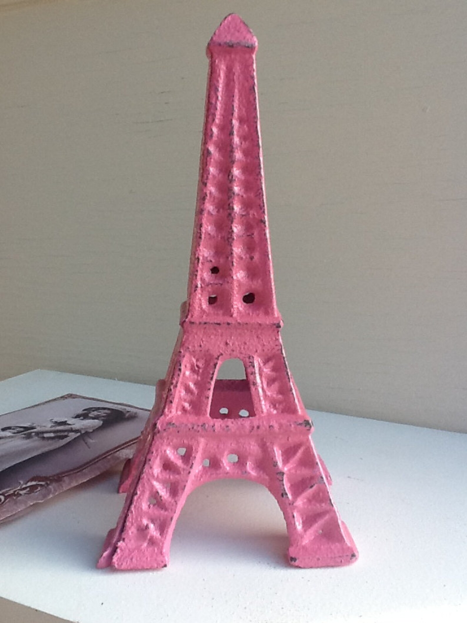 Eiffel Tower Decor Pink Cast Iron Wedding Shower Center Piece - Etsy