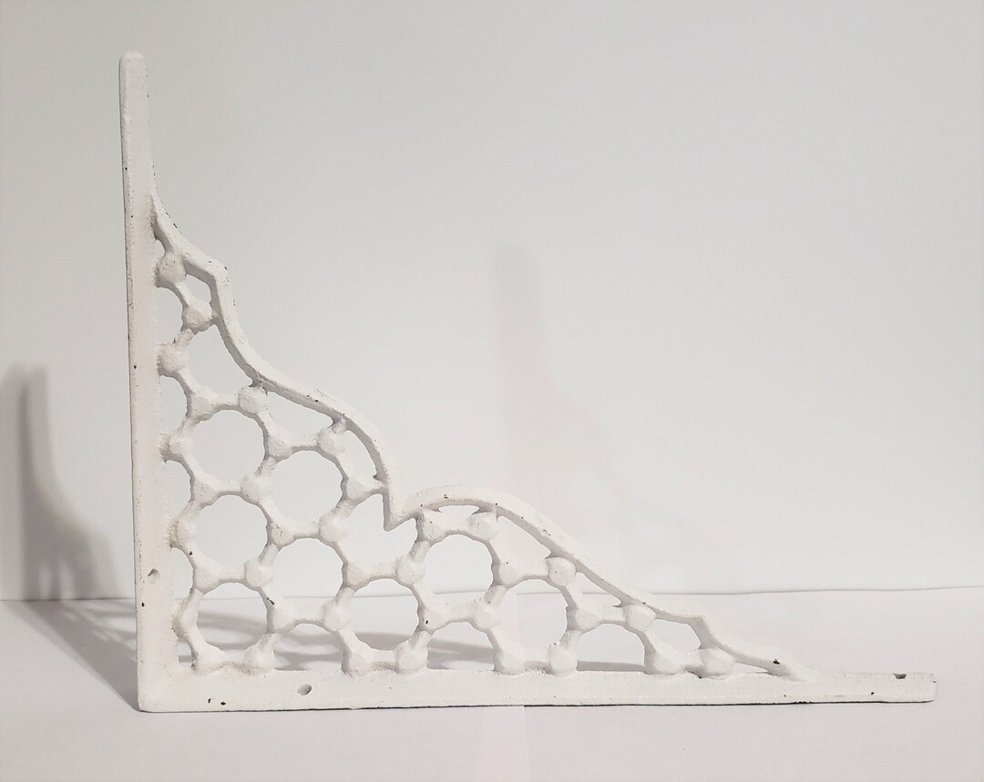 Set of 2 Pick A Color Cast Iron Metal Shelf Brackets Etsy