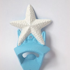 Starfish Bottle Opener Nautical Decor Wall Mounted Beach Cottage Wall Decor