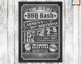 Birthday Bash Invite Etsy