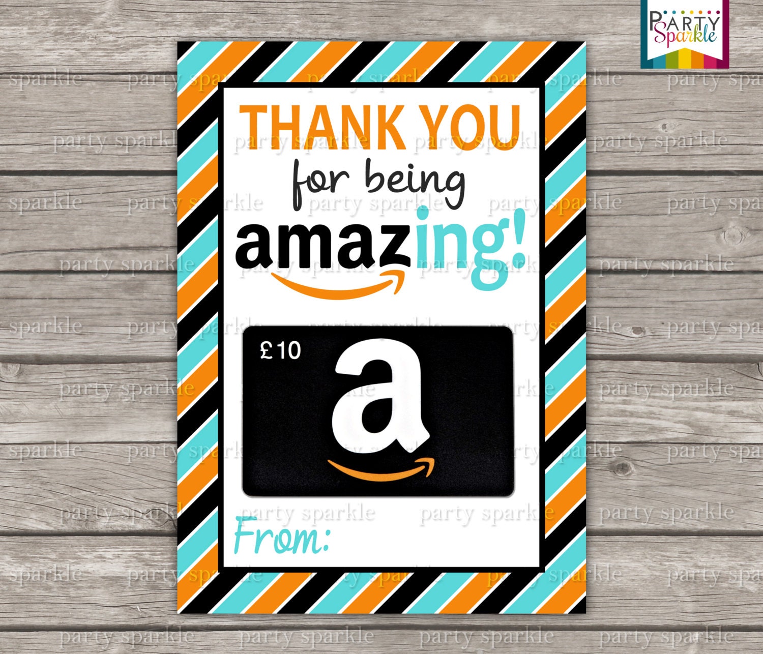 Instant Download Thank You For Being Amazing Amazon Gift | Etsy