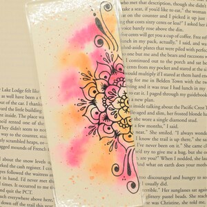 Watercolor Mandala Bookmark, Handmade, Laminated, Waterproof, Gift For Reader, Bookishmark, Quitter Stick
