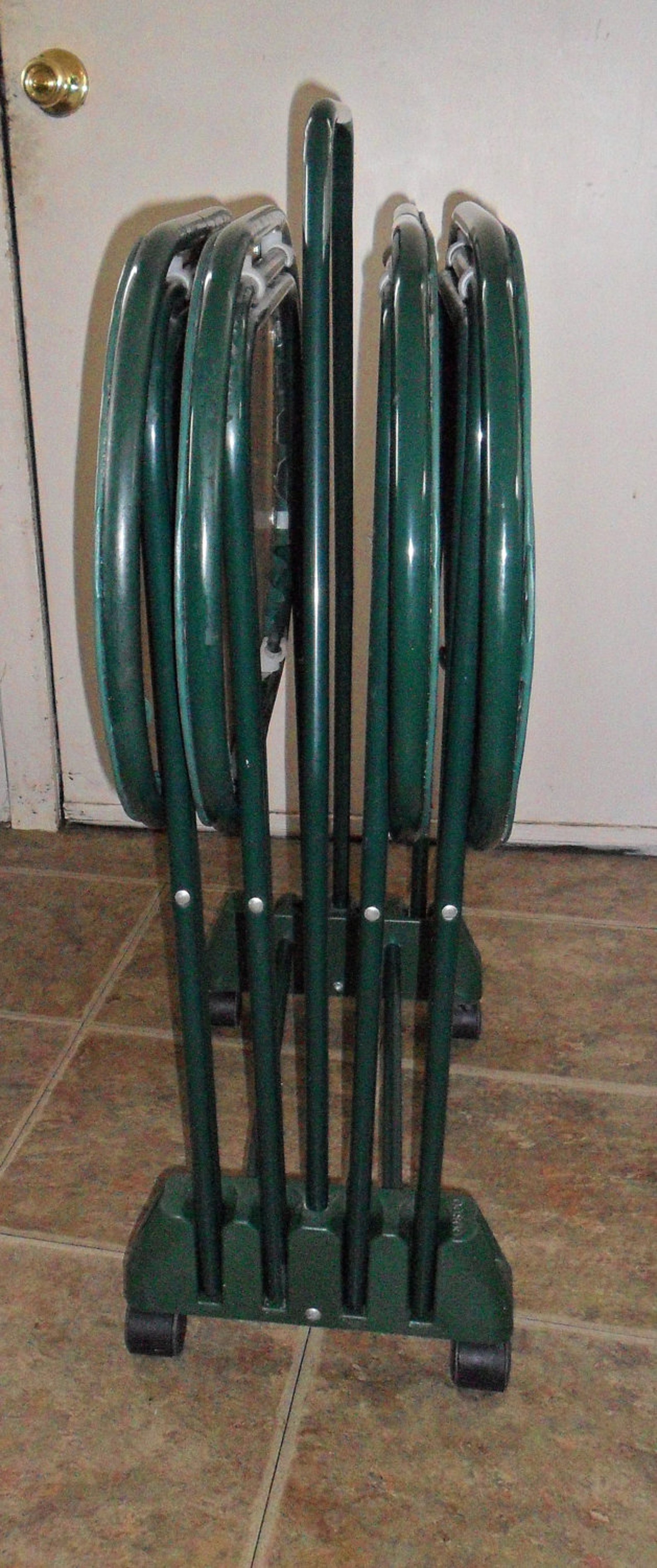 Vintage Cosco Green Oval TV Tray Tables Folding Snack / Etsy