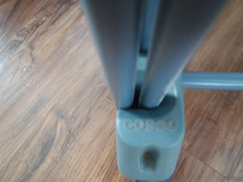 Vintage Cosco Blue TV Tray Tables Folding Snack / Dinner Etsy