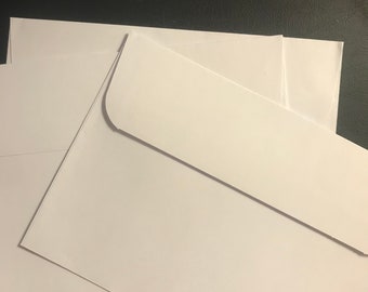 A7 White envelopes for Postcard Sets