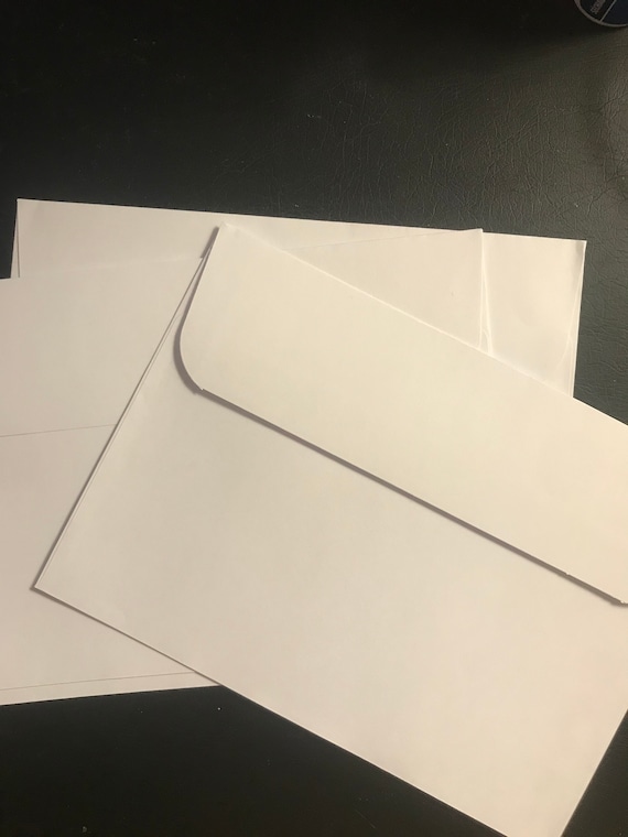 A7 White Envelopes for Postcard Sets Etsy Canada
