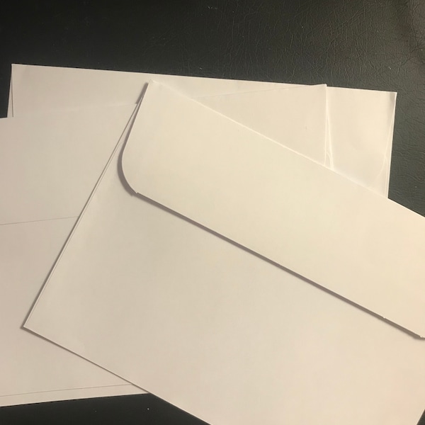 A7 White envelopes for Postcard Sets