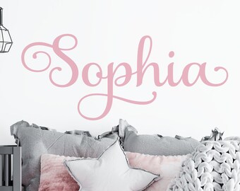 Name Decal - Personalized Wall Decal for Girl Nursery Wall Decal Personalized Name Decal Vinyl Wall Decal for Girls Name Decal Vinyl Letters