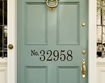 Vinyl House Numbers - Front Door Decal - Address Numbers - Front Porch Street Number - Entryway Door Decor - Mailbox Numbers