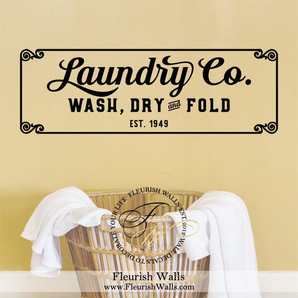 Laundry Room Decal Laundry Room Decor Laundry Wall Sticker | Etsy