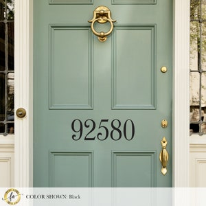 Vinyl House Numbers - Front Door Decal - Address Numbers - Front Porch Street Number - Entryway Door Decor - Mailbox Numbers