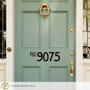 Vinyl House Numbers - Front Door Decal - Address Numbers - Front Porch Street Number - Entryway Door Decor - Mailbox Numbers