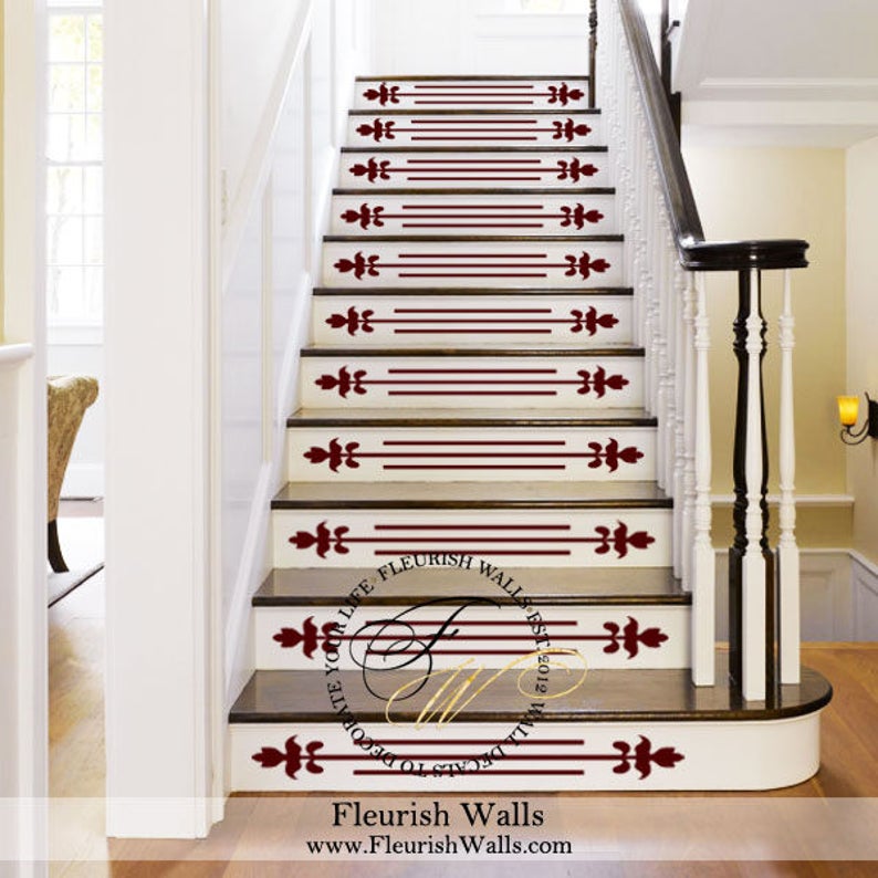 Vinyl Stair Decals for Staircase Riser Decor Decorative Etsy