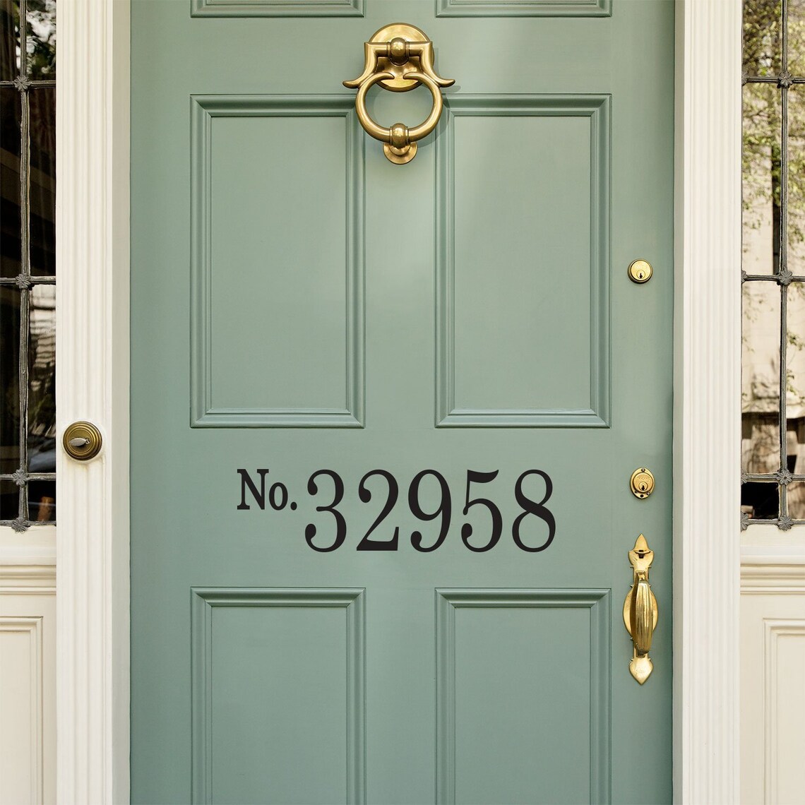 Vinyl House Numbers Front Door Decal Address Numbers Etsy