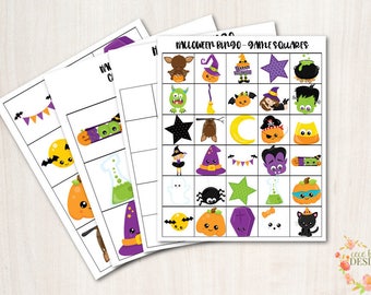 Halloween Bingo Spiel - perfekt für Partys und Klassenzimmer Spiele