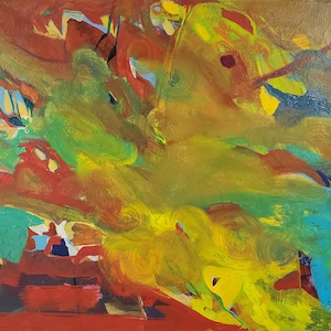 Till the Cows Come Home: original oil painting on stretched canvas, 11&quot; x 14&quot;