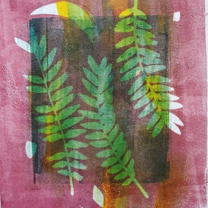 Fall: original monotype on paper
