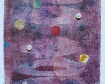 Fish I: original monotype on paper