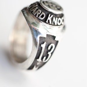 School of Hard Knocks Class of 2013 Ring in .925 Silver by Bakutis image 3