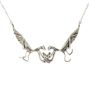 Praying Mantis necklace in .925 silver by Bakutis