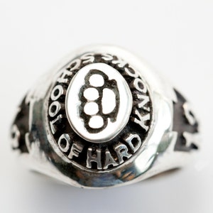 School of Hard Knocks Class of 2013 Ring in .925 Silver by Bakutis image 2