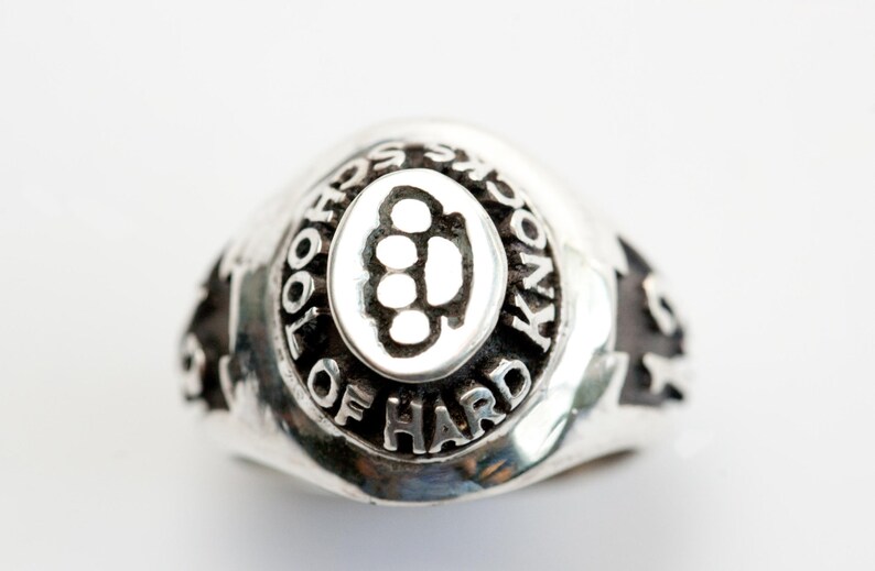 School of Hard Knocks Class of 2013 Ring in .925 Silver by Bakutis image 2