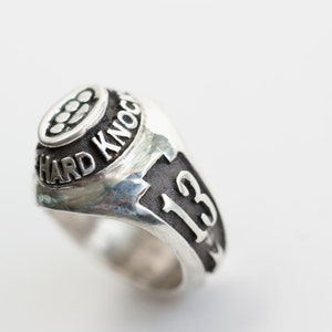 School of Hard Knocks Class of 2013 Ring in .925 Silver by Bakutis image 4