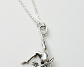 Beautiful Contortionist necklace in .925 silver by Bakutis